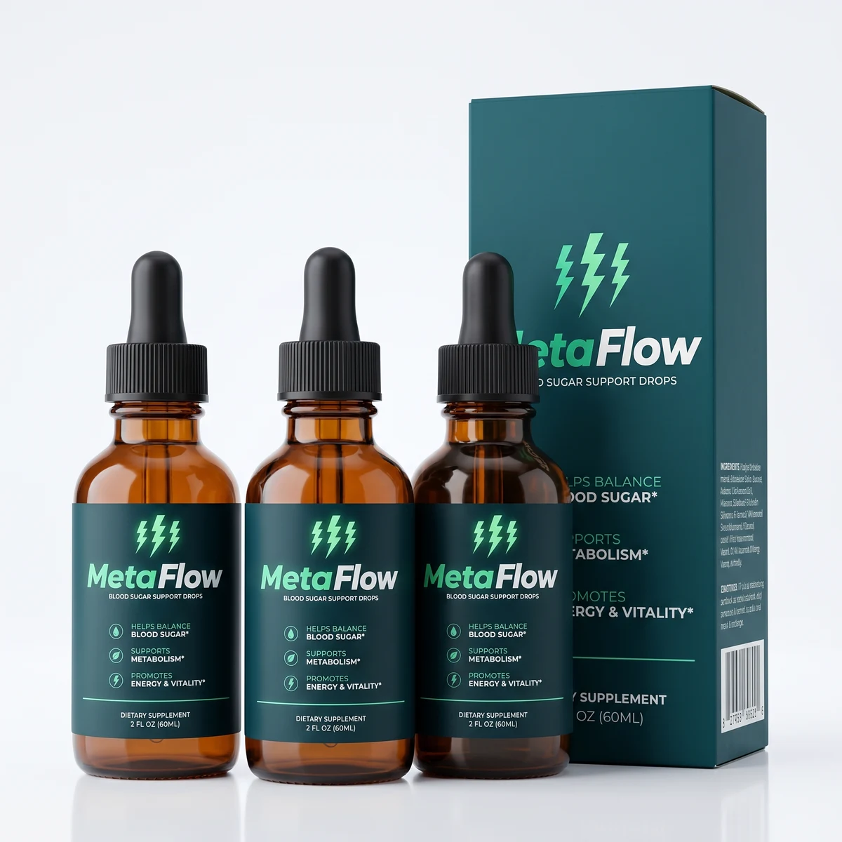 MetaFlow three bottles